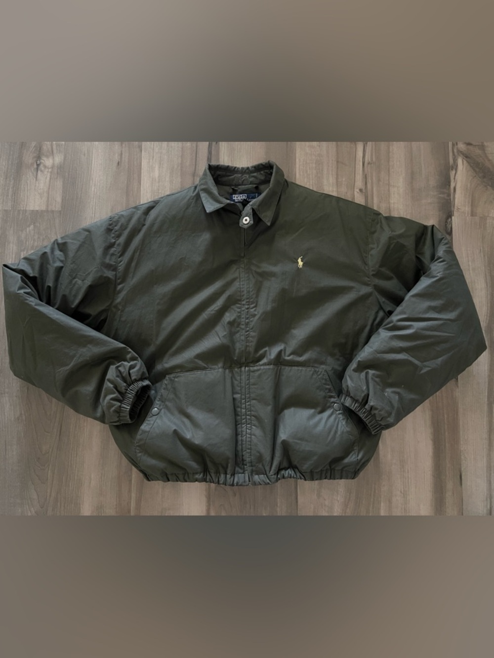 Polo by Ralph Lauren Olive Green Quilted Bomber Jacket